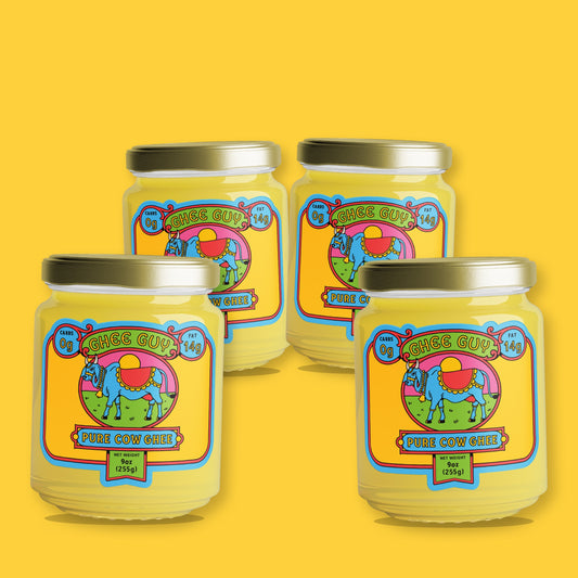 Cultured Ghee – 4-Pack (9 oz Jars)